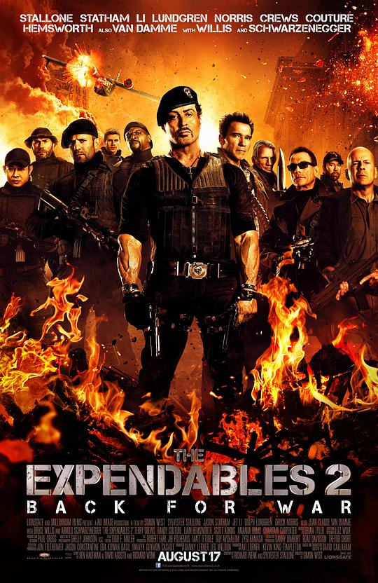 敢死队2 浴血任务2,轰天猛将2,The Expendables II